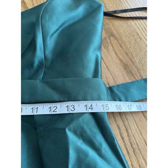 Alfred Sung Dress Women Sz 10 Green Strapless Formal Cocktail Party Evening NWT - Picture 13 of 15
